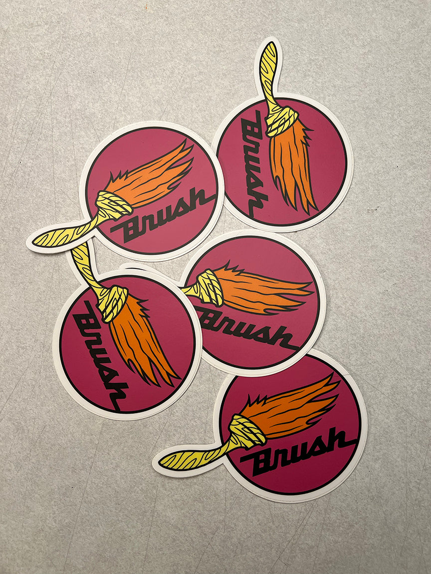 Brush Striping Dagger Sticker