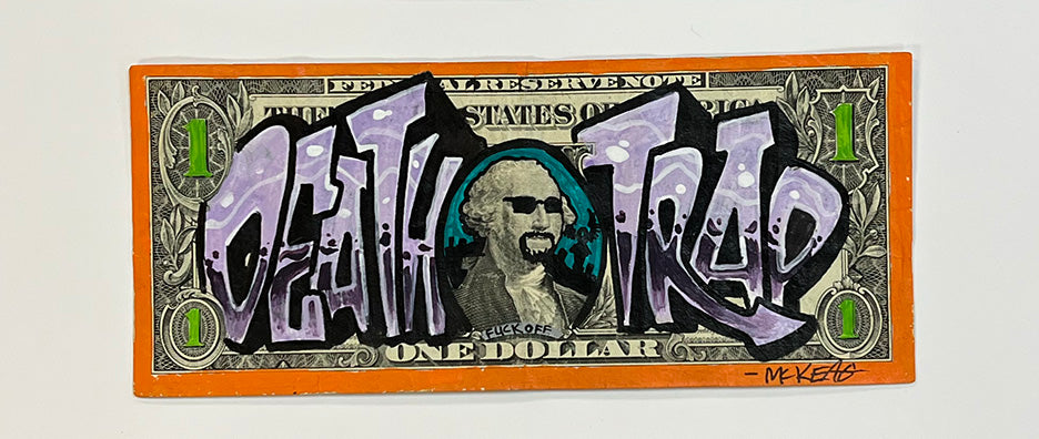 Original Death Trap orange Border Graffiti Bill