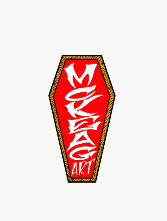 McKeag Art Coffin Sticker