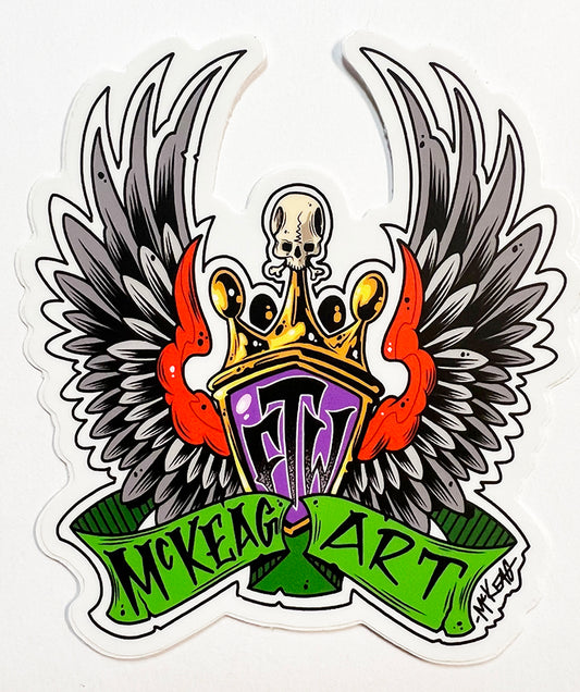 McKeag Art FTW Crown Sticker