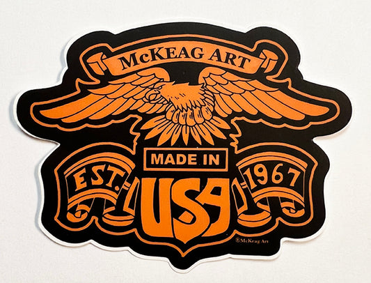 McKeag Art Made in USA Sticker