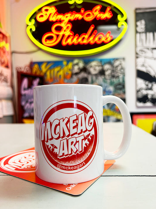 McKeag Art Red Logo Mug