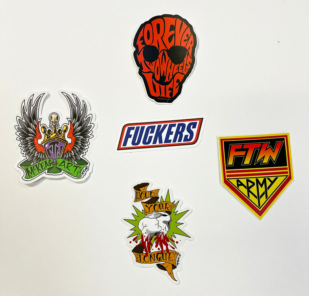 5 Piece Sticker Packs