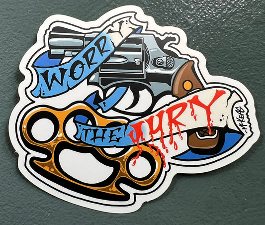 Worry the Jury Stickers